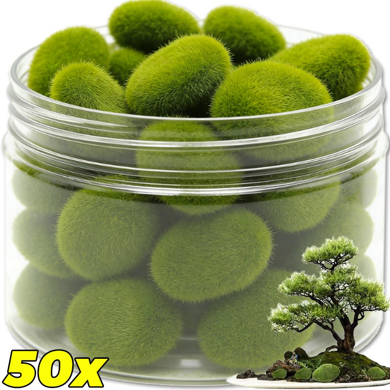 Terrarium Moss Art - 50/5 個人工フォームモスロックフェイクグリーンモスストーンマイクロ風景 DIY 工芸品家庭菜園植木鉢装飾石
