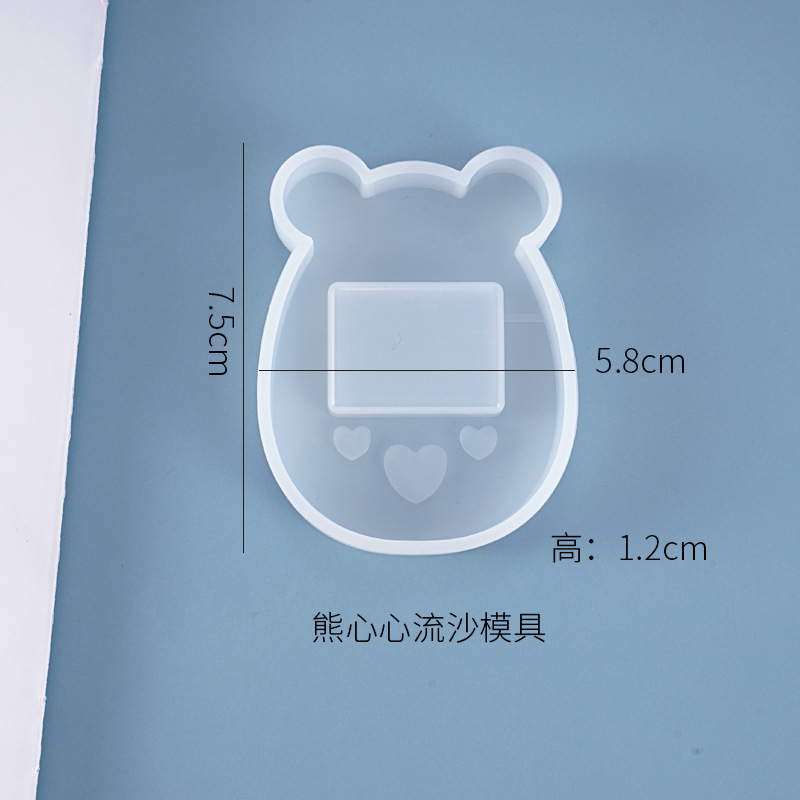 かわいいクマシェーカーチャームシリコーン金型のかわいい動物モ - Resin Craft Projects のレビューと価格