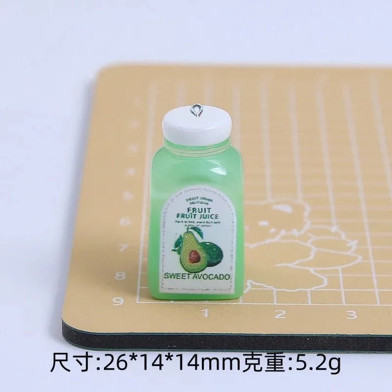10個入り かわいいミニ3Dチェリーオレンジジュースボトル  - Resin Crafts Diy のレビューと価格