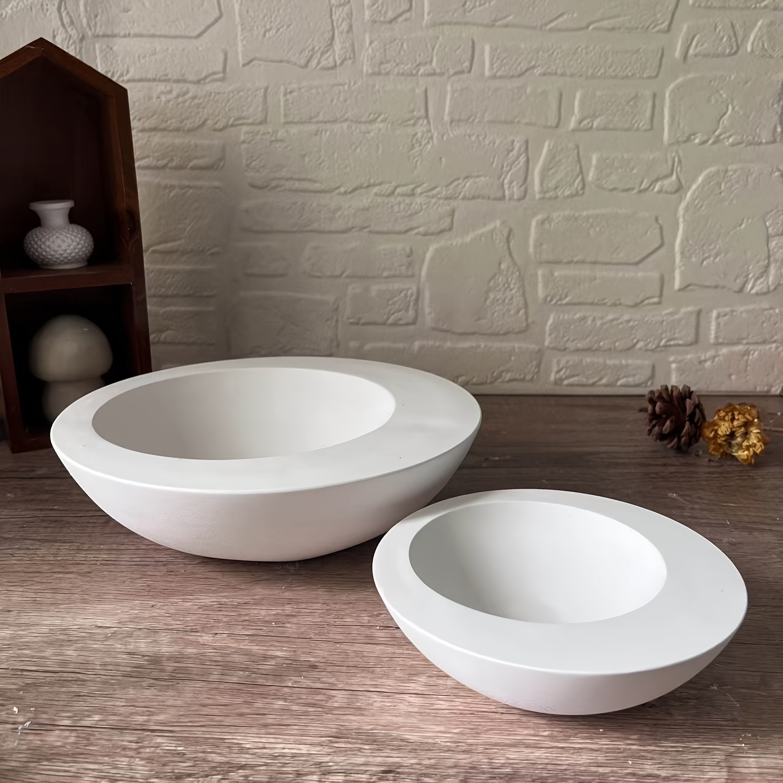 装飾用不規則な丸いボウル型シリコンモールド、光沢のある収納ト - Coaster Mold Round のレビューと価格