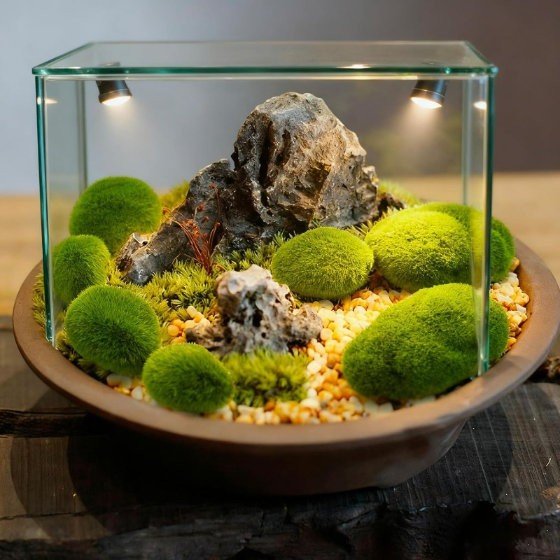 50/5 個人工フォームモスロックフェイクグリーンモスストー - Terrarium Moss Art のレビューと価格